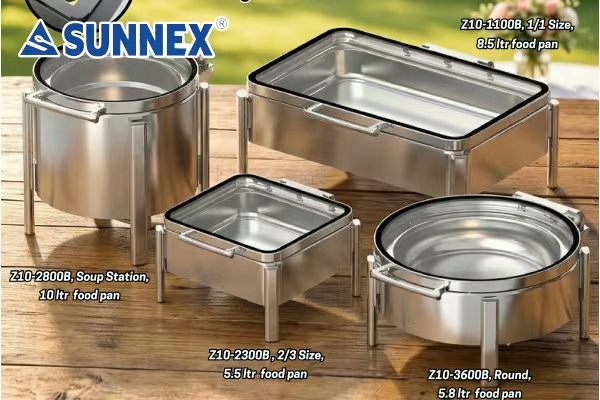 SUNNEX Stackable اور Windproof Outdoor Chafers کے ساتھ ہر بوفے کو بلند کریں۔