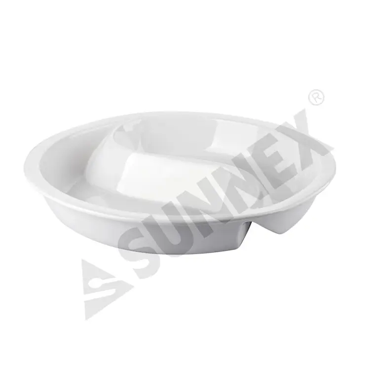 چینی مٹی کے برتن 2 ڈویژن فوڈ پین